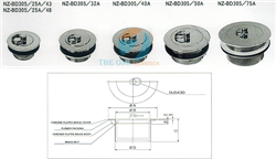 Cống thoát sàn mạ crôm NZ-BD305